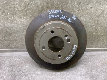 Гальмівний диск задній HYUNDAI ACCENT RB 10- Гальмівний диск задній HYUNDAI ACCENT RB 10-