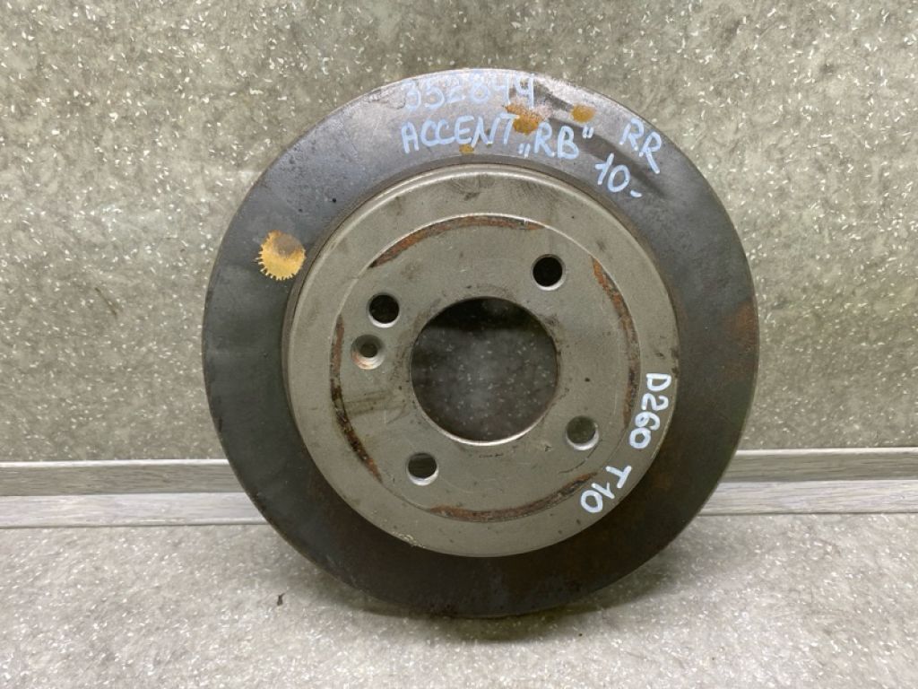 58411-0U300 | Тормозной диск задний HYUNDAI ACCENT RB 10-