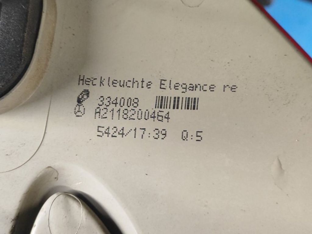 A2118200464 | Фонарь наружный прав. MERCEDES E-CLASS W211 02-09 - Фото 5