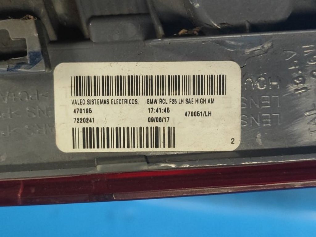 7220241 | Ліхтар зовнішній лів. BMW X3 (F25) 11-17 - Фото 5