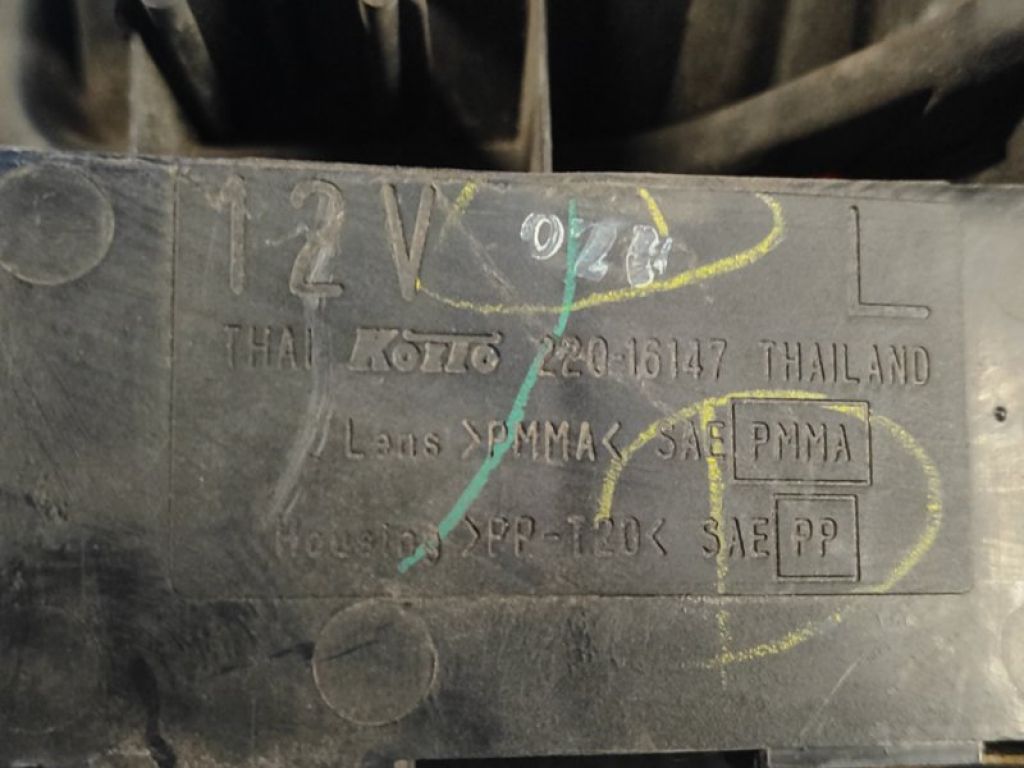 22016147 | Ліхтар зовнішній лів. ISUZU Rodeo 98-04 - Фото 4