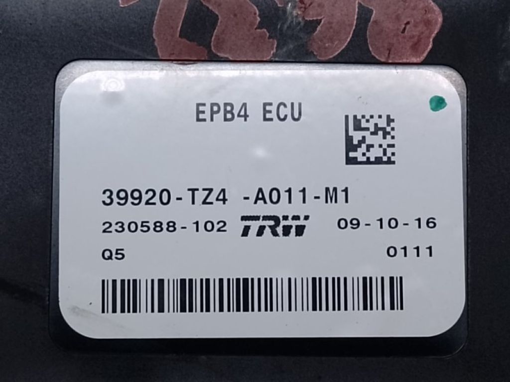 39920-TZ4-A01 | Блок керування стоянковим гальмом ACURA TLX 14-17 - Фото 4