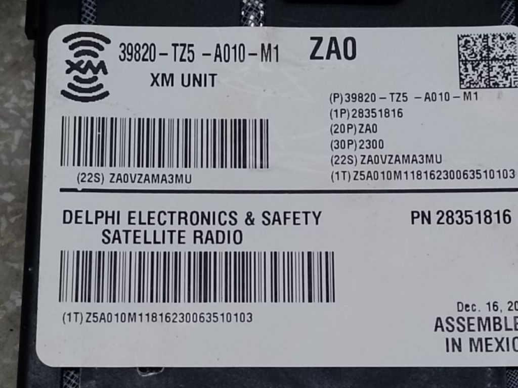 39820-TZ5-A01 | Блок електронний ACURA TLX 14-17 - Фото 4