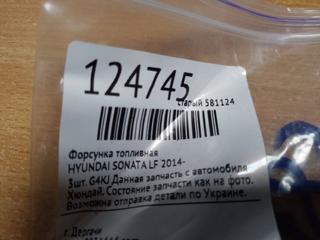 Форсунка паливна HYUNDAI SONATA LF 2014- - Фото 2