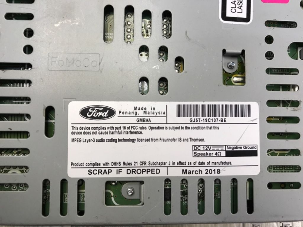 GJ5Z-18C869-BE | магнітола FORD ESCAPE 12-19 - Фото 8