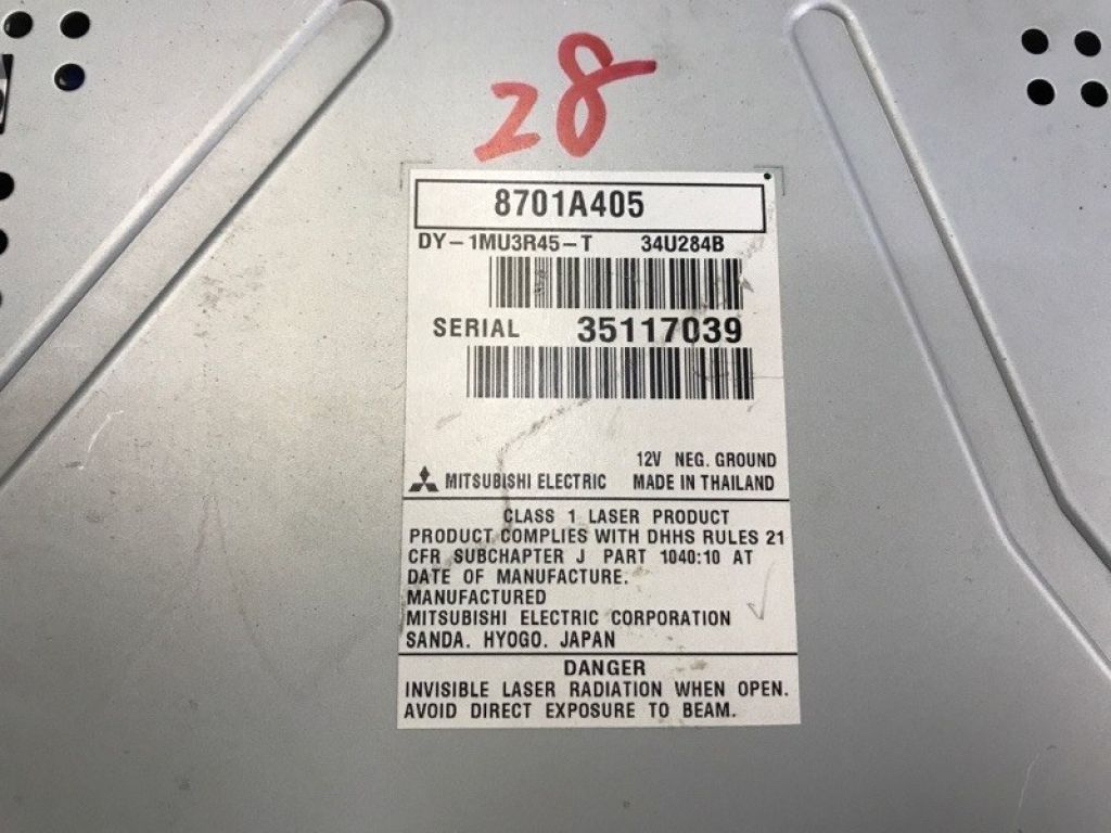 8701A405 | магнітола MITSUBISHI OUTLANDER GF 12- - Фото 8