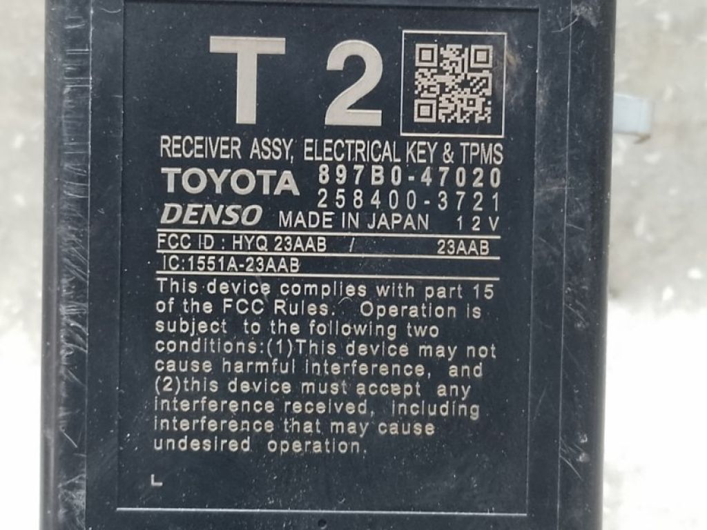 897B0-47020 | Блок керування тиском в шинах TOYOTA PRIUS 16- - Фото 4