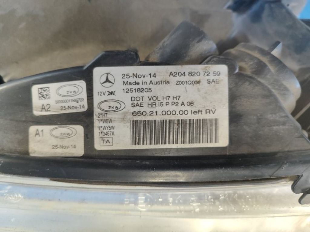A2048207259 | Фара лев. MERCEDES GLK-CLASS X204 08-15 - Фото 6