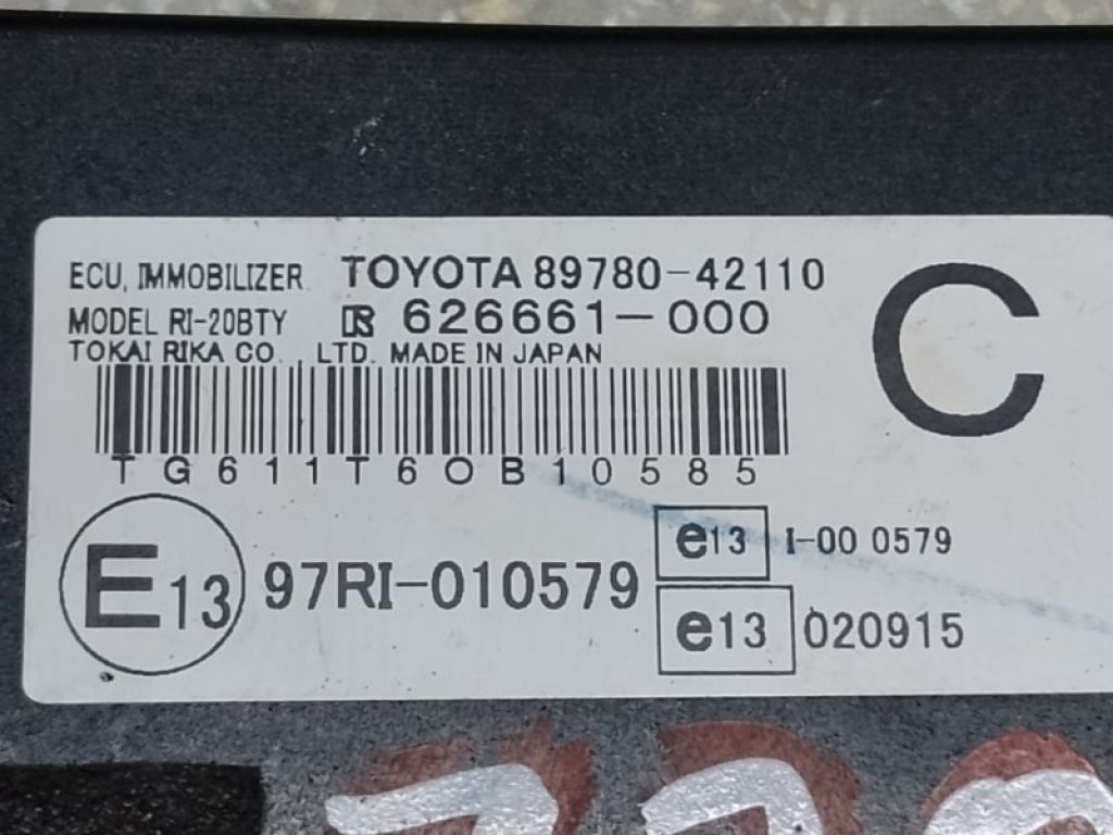 89780-42110 | Блок іммобілайзера TOYOTA RAV4 05-12 - Фото 3
