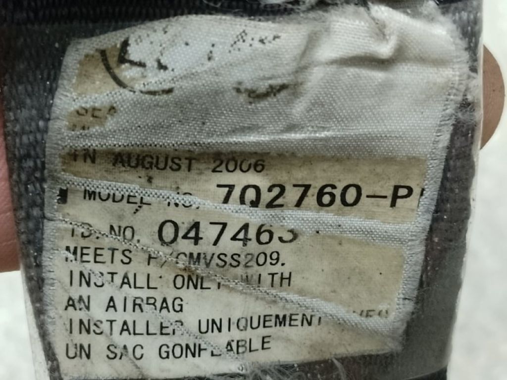 73220-33430-B0 | Ремінь безпеки передн. лів. LEXUS ES350 06-12 - Фото 4