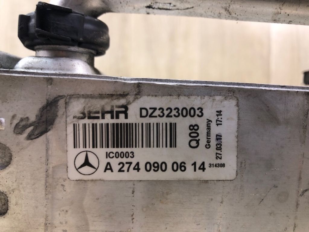 A 274 090 06 14 | Радиатор интеркулера MERCEDES C-CLASS A205 16-21 - Фото 8