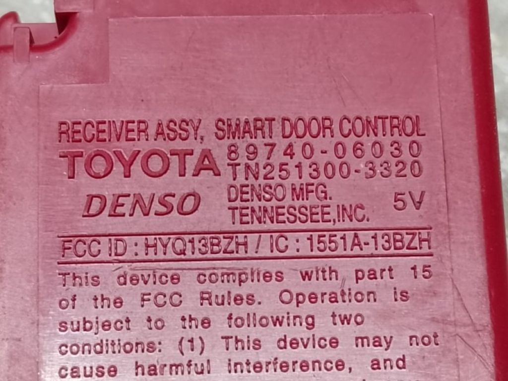 89740-06030 | Блок керування центральним замком TOYOTA CAMRY 40 06-11 - Фото 4