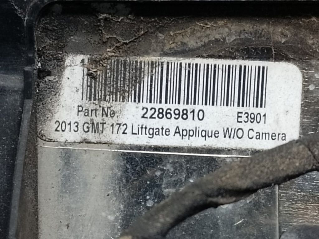 84130176 | Панель підсвічування номера CHEVROLET EQUINOX 09-17 - Фото 7