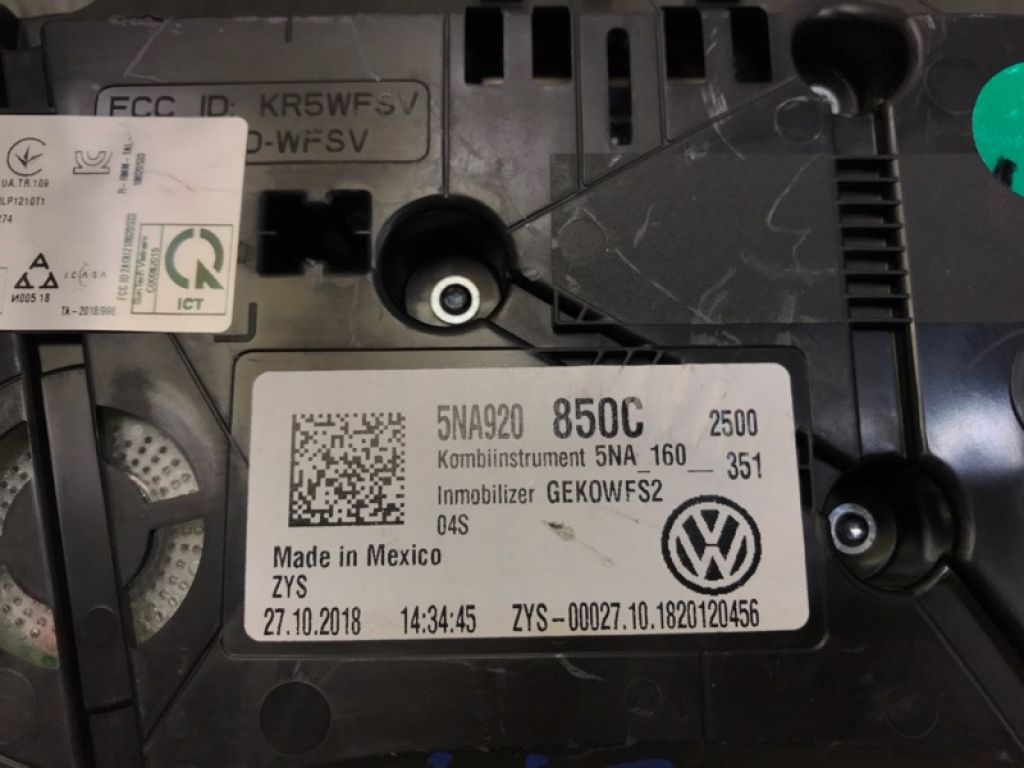 5NA 920 850 C | Панель приладів VOLKSWAGEN TIGUAN 16-23 - Фото 6