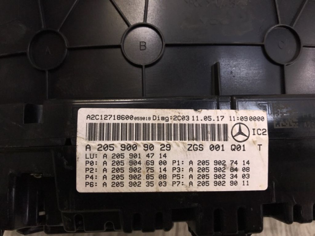 A 205 900 90 29 | Панель приладів MERCEDES C-CLASS A205 16-21 - Фото 7