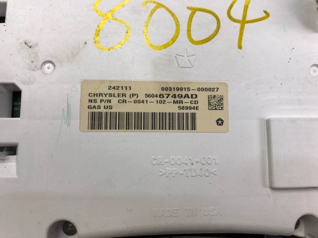 56046749AB | Панель приладів DODGE JOURNEY 08-20 - Фото 6