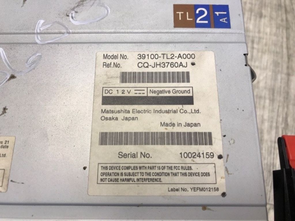 39100-TL2-A50 | магнітола HONDA ACCORD CU8 / TSX 08-14 - Фото 6