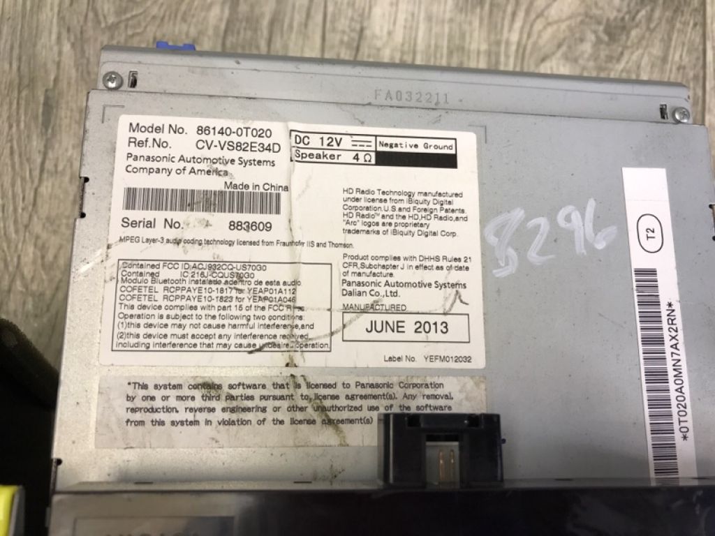 86140-0T020 | магнітола TOYOTA VENZA 09-16 - Фото 9