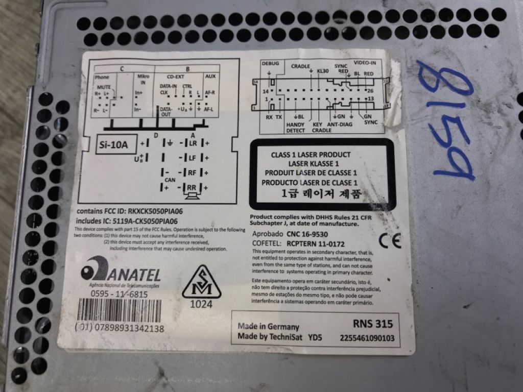 1K0 035 274 EX | магнітола VOLKSWAGEN TIGUAN 08-17 - Фото 8