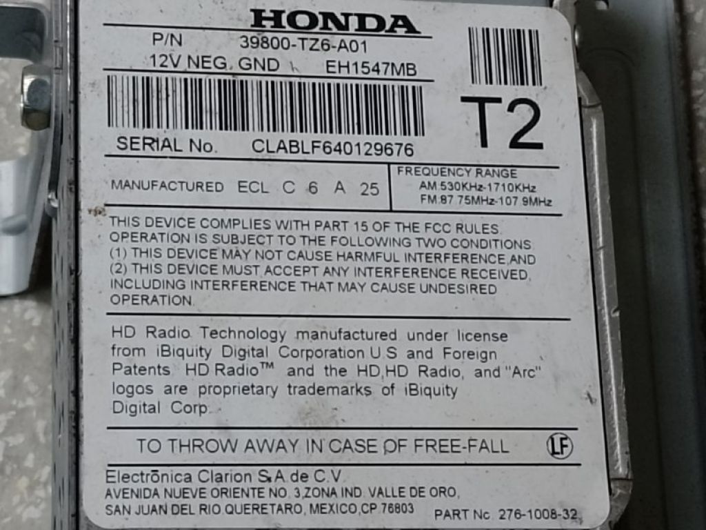 39800-TZ6-A01 | Блок електронний ACURA MDX (YD3) 13-21 - Фото 4