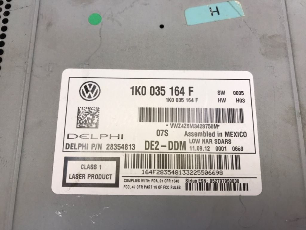 1K0 035 164 G | магнітола VOLKSWAGEN JETTA USA 10-17 - Фото 6