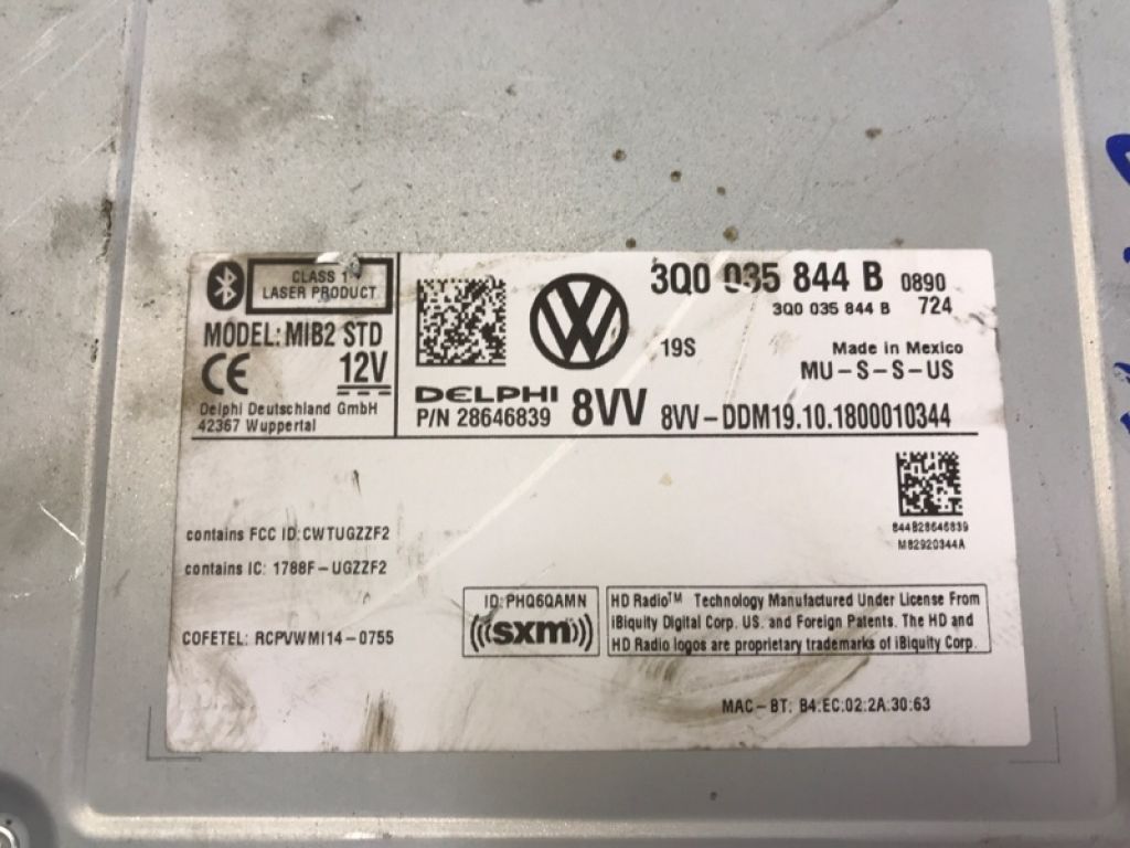 3Q0 035 878 B | CD-чейнджер VOLKSWAGEN TIGUAN 16-23 - Фото 6