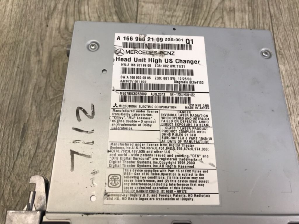 A 166 900 21 09 | магнітола MERCEDES GL-CLASS X166 12-16 - Фото 8