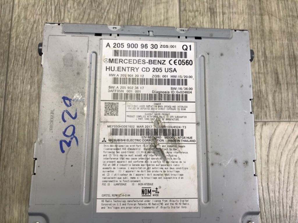 A 205 900 11 33 | магнітола MERCEDES C-CLASS A205 16-21 - Фото 6