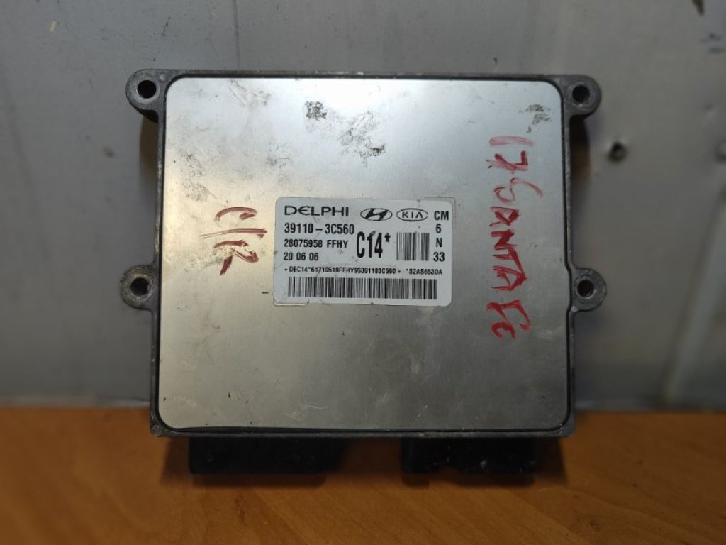 39110-3C560 | Блок керування двигуном HYUNDAI SANTA FE (CM) 05-12 - Фото 2