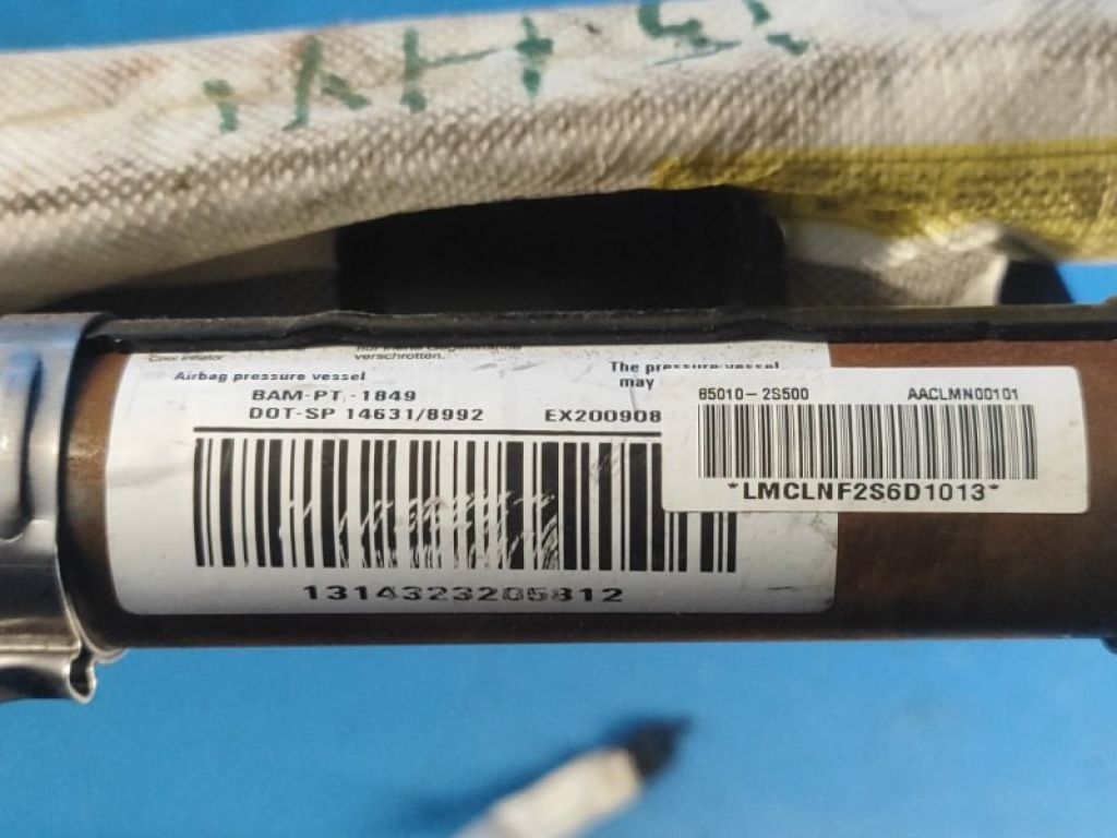 850102S500 | Подушка безпеки (штора) лів. HYUNDAI TUCSON LM 09-15 - Фото 2