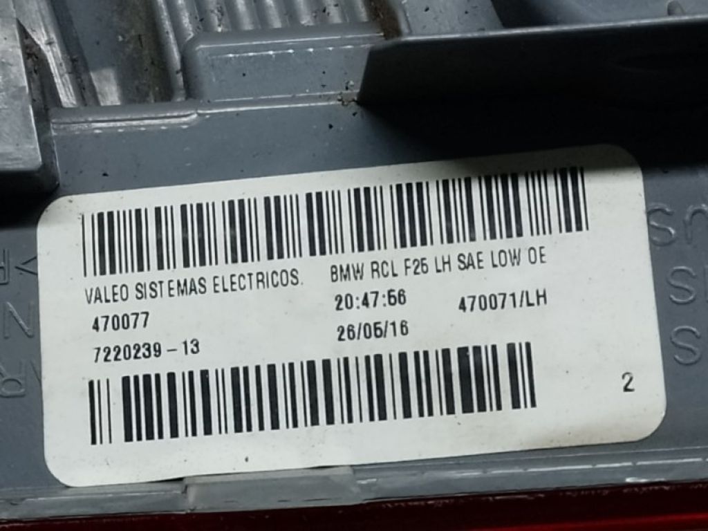 63 21 7 220 239 | Ліхтар зовнішній лів. BMW X3 (F25) 11-17 - Фото 3