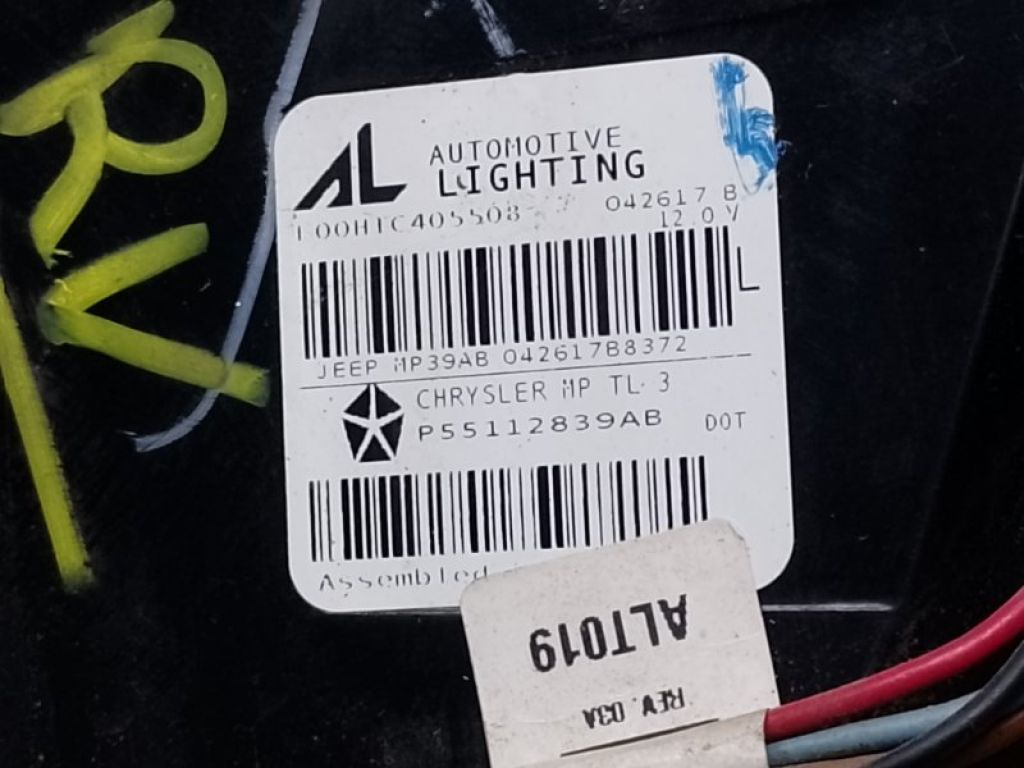 68417081AA | Ліхтар зовнішній лів. JEEP COMPASS 17-21 - Фото 4