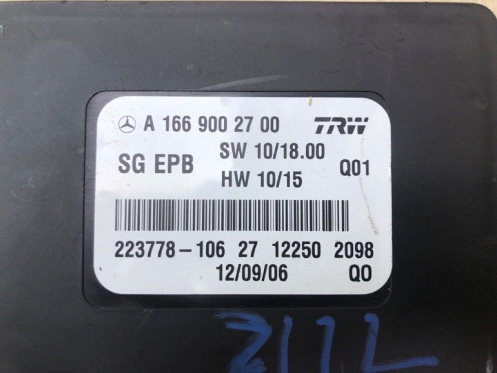 A 166 900 27 00 | Блок управления стояночным тормозом MERCEDES GL-CLASS X166 12-16 - Фото 6