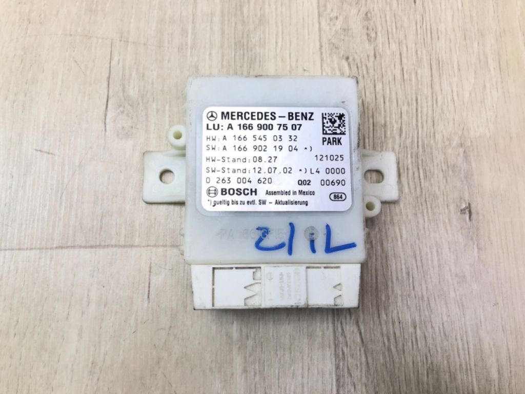 A 166 900 75 07 | Блок управления парктроником MERCEDES GL-CLASS X166 12-16 - Фото 2