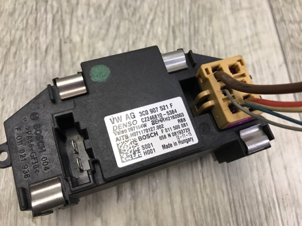 3C0 907 521 G | Резистор пічки VOLKSWAGEN TIGUAN 08-17 - Фото 3