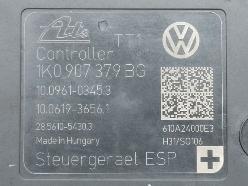 1K0 614 517 CT BEF | Блок антиблокувальної системи VOLKSWAGEN JETTA USA 10-17 - Фото 8