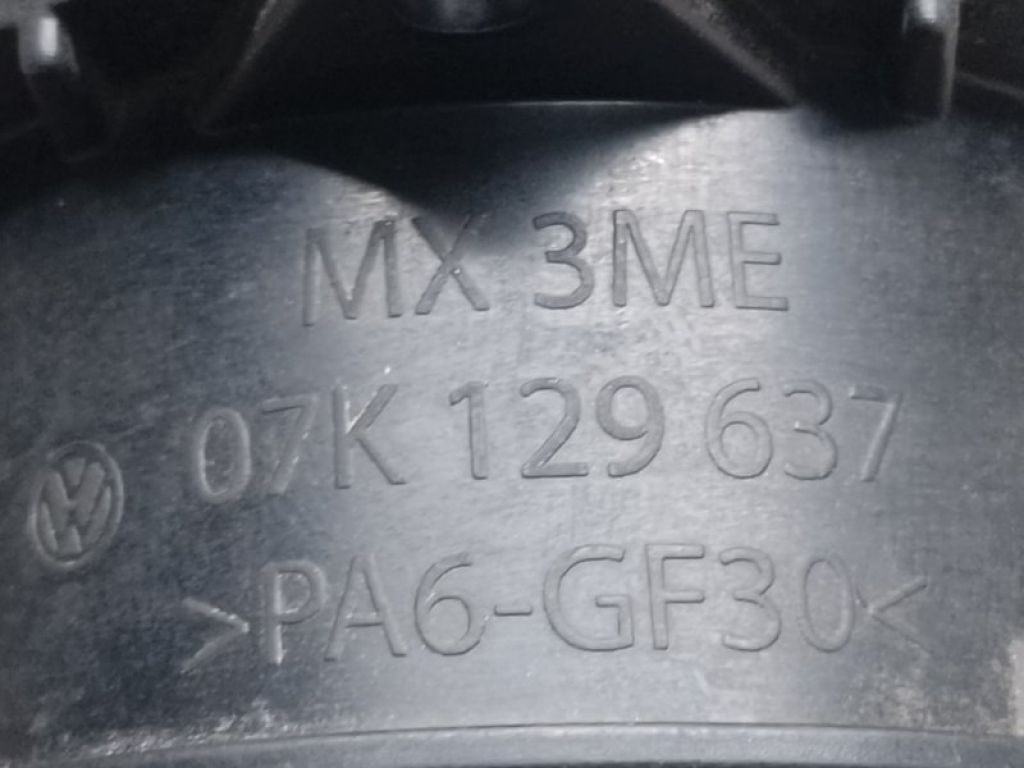 07K 129 637 | патрубок повітряного фільтра VOLKSWAGEN JETTA USA 10-17 - Фото 4