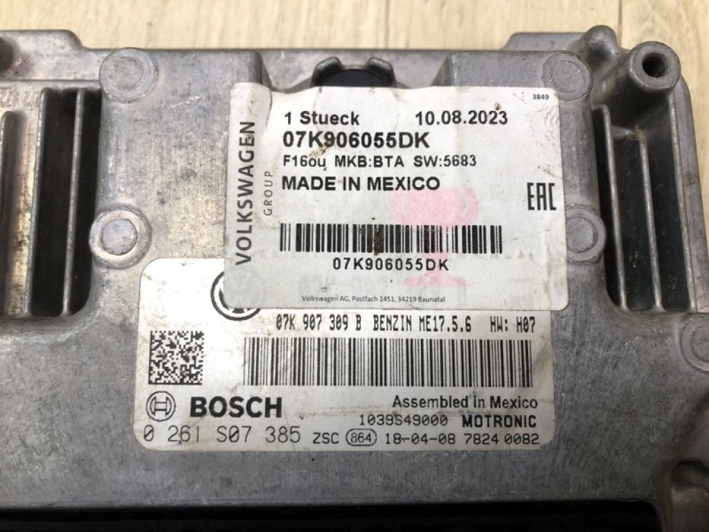 07K 906 055 DK | Блок керування двигуном VOLKSWAGEN JETTA USA 10-17 - Фото 6