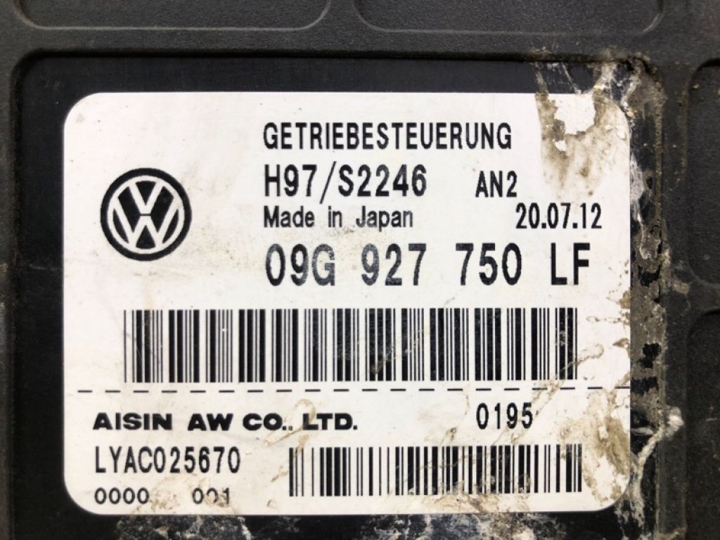 09G 927 750 LF | Блок керування АКПП VOLKSWAGEN JETTA USA 10-17 - Фото 5