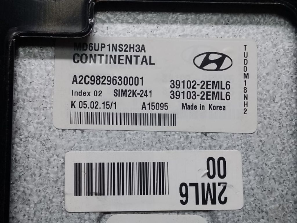 39103-2EML6 | Блок керування двигуном HYUNDAI ELANTRA MD 10-15 - Фото 4