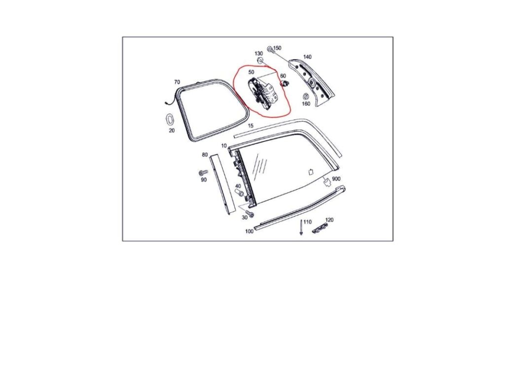 A 166 670 01 04 | Моторчик стеклоподъемника задн. прав. MERCEDES GL-CLASS X166 12-16 - Фото 2