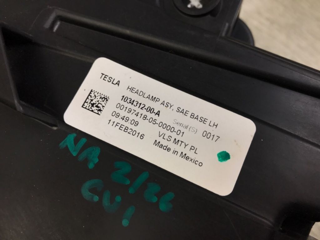 1034312-00-A | Фара лев. TESLA MODEL X 12- - Фото 9
