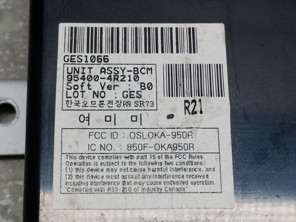 95400-4R210 | Блок комфорту HYUNDAI SONATA YF 10-14 - Фото 4