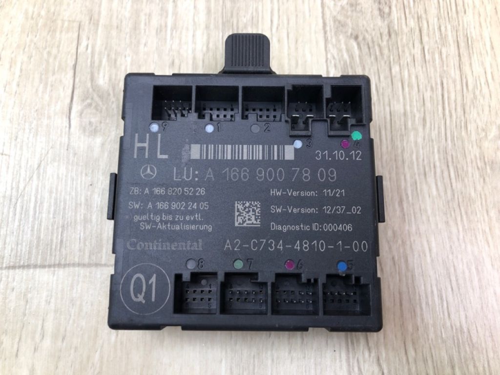 A 166 900 78 09 | Блок управления дверей задн. лев. MERCEDES GL-CLASS X166 12-16 - Фото 2