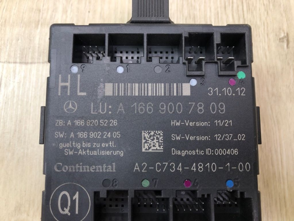 A 166 900 78 09 | Блок управления дверей задн. лев. MERCEDES GL-CLASS X166 12-16 - Фото 5