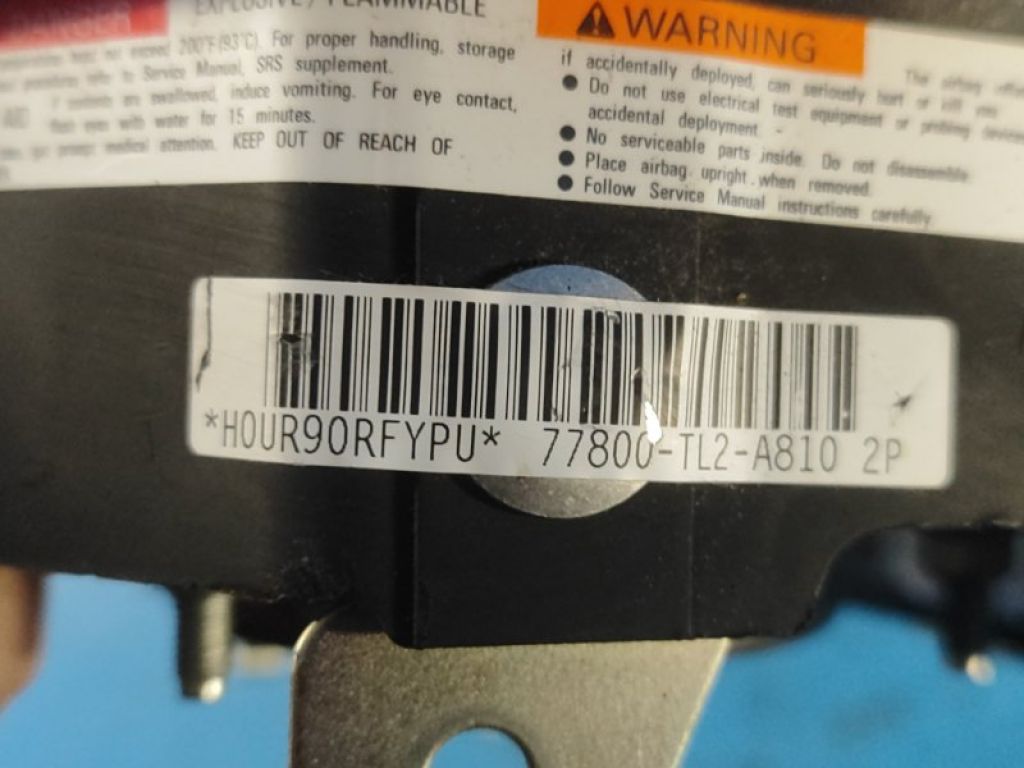 77810TL2A82ZA | Подушка безпеки в кермо HONDA ACCORD CU8 / TSX 08-14 - Фото 7