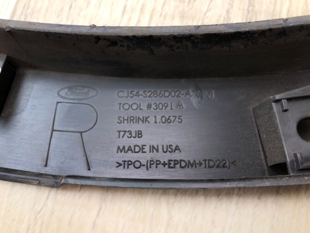 CJ5Z-78290A60-AB | Накладка крила (розширювач арки) задн. прав. FORD ESCAPE 12-19 - Фото 11