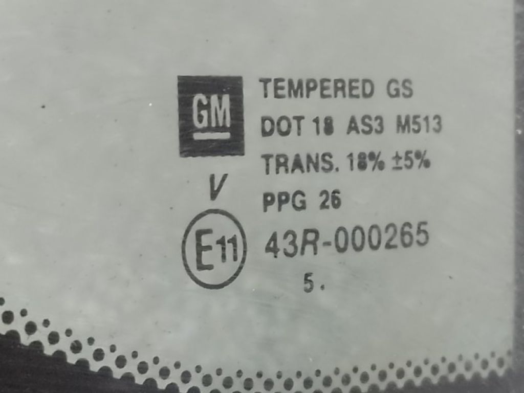 25830044 | Скло дверей глухе задн. прав. HUMMER H3 05-10 - Фото 2