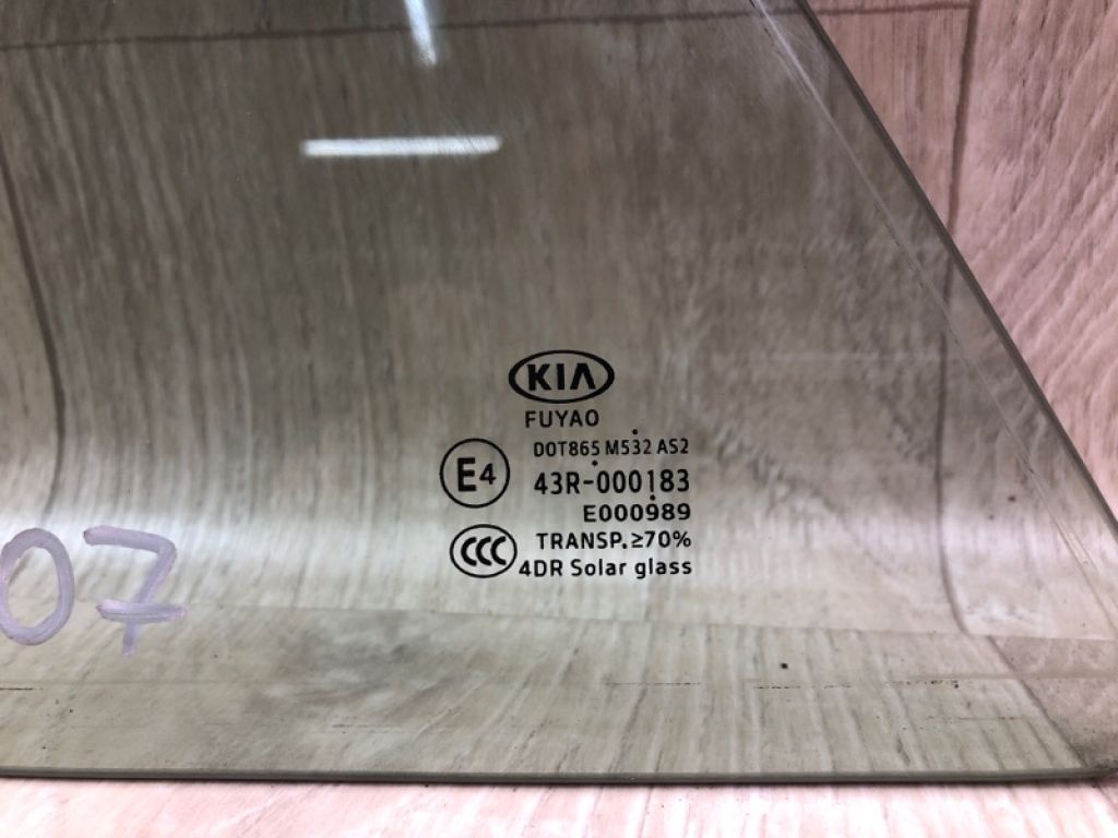 87810H9000 | Скло дверей глухе задн. лів. KIA RIO FB 17- - Фото 4