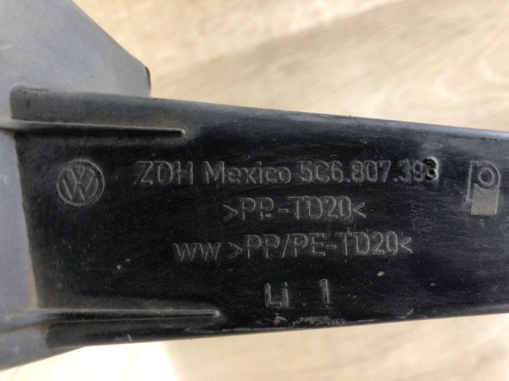 5C6807393 | Кронштейн заднього бампера лів. VOLKSWAGEN JETTA USA 10-17 - Фото 6